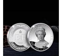 WLTY Queen Elizabeth II Commemorative Coin Platinum Jubilee 1926-2022 Coin Queen Commemorating 70 Years