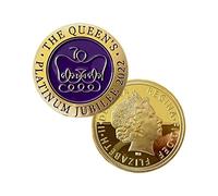 WLTY Queen Elizabeth II Commemorative Coin Platinum Jubilee 1926-2022 Coin Queen Commemorating 70 Years