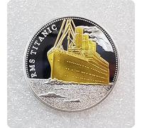 WLTY The Voyage Titanic Ship and Travel Map Gold Plated&Clad Coin Rms Gold Commemorative Bar/Coin Tragedy Of The Titanic