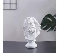 WLVG Mini Marseilles Statue, Warrior Statue Resin Busts Sculpture Beard Man Fighter Figure Classic Figurines For Home & Office Decor Painting-e 17.5x11cm(7x4inch)