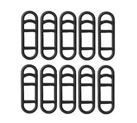 WLVinson Pack of 20 Bicycle Silicone Bands for Sigma Torch LED Bicycle Light (Black)