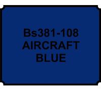 wlw BS381-108 AIRCRAFT BLUE PAINT - HEAT RESISTANT - 400ML AEROSOL SPRAY PAINT CAN GLOSS