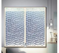 WLWLEO Window Insulation Kit Winter Weatherproofing Thermal Cover Plastic Air Bubble Film for Winterizing Keep Cold Out, with Zipper, Easy to Open for Ventilation,Bubble B,W90*H120CM