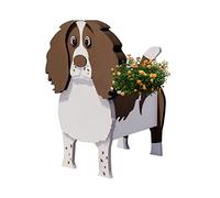 WLWMCFXPWH Dog Planter Plant Pots,2023 New PVC Animal Shaped Flower Pot, Cute Animal Shaped Cartoon Flower Planter,Plant Container Holder,Animal Flower Planter Pot Outdoor Plants (Springer spaniel )