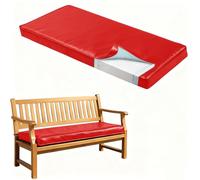 WLXFF 2-Seater Garden Bench Cushion, Leather Swing Chair Cushion, Replacement Cushion For Outdoor Furniture, Foam Padding For Garden, Patio, Dining, Entryway Benches,NO1,120X45X5CM