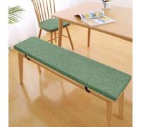 WLXFF 5cm Thick Bench Cushion for Bay Window & Garden Bench, Linen Seat Pad with Non-Slip Base, Comfy 2/3 Seater for Indoor Outdoor Use