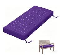 WLXFF 5cm Thick Waterproof Garden Bench Cushion, Non-Slip Backing Outdoor Seat Pad with Piping, Replacement Long Cushion for Patio Swing Bench & Storage Benches