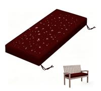 WLXFF 5cm Thick Waterproof Garden Bench Cushion, Non-Slip Backing Outdoor Seat Pad with Piping, Replacement Long Cushion for Patio Swing Bench & Storage Benches