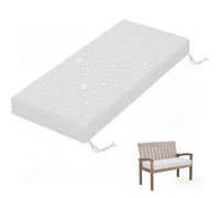 WLXFF 5cm Thick Waterproof Garden Bench Cushion, Non-Slip Backing Outdoor Seat Pad with Piping, Replacement Long Cushion for Patio Swing Bench & Storage Benches