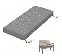 WLXFF 5cm Thick Waterproof Garden Bench Cushion, Non-Slip Backing Outdoor Seat Pad with Piping, Replacement Long Cushion for Patio Swing Bench & Storage Benches