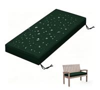 WLXFF 5cm Thick Waterproof Garden Bench Cushion, Non-Slip Backing Outdoor Seat Pad with Piping, Replacement Long Cushion for Patio Swing Bench & Storage Benches