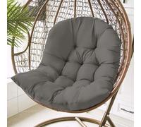 WLXFF Egg Garden Chair Cushion Waterproof Replacement Cushions For Outdoor Rattan Furniture With Ties, Garden Chair Cushions With Backs, Floor Cushion,NO11,120X80X18CM