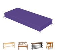 WLXFF Indoor/Outdoor Bench Cushion, 2/3/4 Seater Outdoor Long Bench Seat Pad, 3 Seater Bench Pad Cushion With Non-Slip Straps, For Shoe Bench Rack, Window, Piano,NO7,140X40X5CM