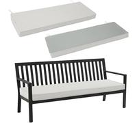 WLXFF Linen Bench Seat Cushion, Non Slip 5cm Thick Seat Pad with Zipper Cover for Dining Bench, Entryway Bench, Bay Window Seat, Indoor Use