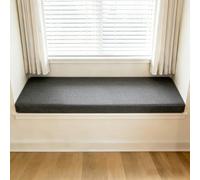 WLXFF Non-Slip Linen Bench Cushion Custom Size & Shape, Made to Measure Indoor Outdoor Waterproof, Custom Bench Cushions for Window/Bay Window Seat, Garden Patio,Custom,Sizes