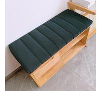 WLXFF Teddy Plush Window Seat Cushions, 4cm Thick Non-Slip Garden Terrace Bench Cushion, Waterproof Sponge Furniture Cushions for Indoor Shoe Change and Garden Benches,Dark Gray,90x55cm