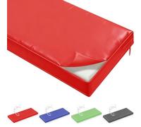 WLXFF Waterproof 2-Seater Garden Bench Cushion, Leather Garden Bench Cushion 2 Seater Seat Pad For Patio Furniture Kitchen Or Dining Bench Indoor & Outdoor,NO1,120X40X5CM