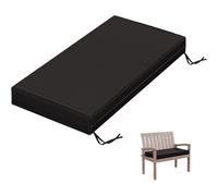 WLXFF Waterproof 2-Seater Garden Bench Cushion, Patio Furniture Replacement Pad With Non-Slip Straps, Outdoor Furniture Bench Cushion Garden Patio Swing Sofa Seat Pad,NO7,100X50X3CM