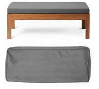 WLXFF Waterproof Bench Seat Pad Covers Outdoor Indoor, Lounge Garden Bench Seat Pad Covers with Zipper, Patio Outdoor Seat Cushions Replacement Pads Covers,NO8,80X50X10CM