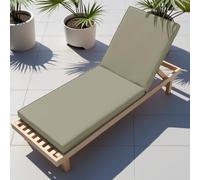 WLXFF Waterproof sun lounger cushion 5/8CM Thick garden chair cushions with backs steamer chair cushions With Zip Sun Lounger Replacement Cushion sunbed cushions for sun loungers,NO12,193X56X5CM