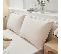 WLXFF Wedge Headboard Pillow, Cushion Headboard Pillow, Reading Pillow For Bed Adult, Back Support Cushion For Bed, Snuggle Cuddle Cushion Sit Up Pillow,white,60X50X18CM(2PCS)