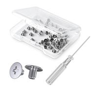 WLXTREE M.2 SSD Mounting Screws Kit, 50PCS M.2 NVME SSD Screws, Magnetic Screwdriver, Storage Box