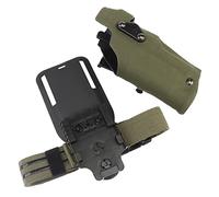 WLXW 6378RDS Duty Holster for Glock 17/22 Surefire X300U with Automatic Locking System And Red Dot Sight Compatibility - Right Hand,OD