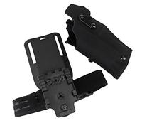 WLXW 6378RDS Duty Holster for Glock 17/22 Surefire X300U with Automatic Locking System And Red Dot Sight Compatibility - Right Hand,BK