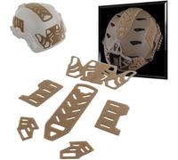 WLXW 6pcs/lot Wendy Helmet Magic Sticker Patches - Camouflage Hook＆Loop Fastener Sticky Helmet Accessories For CS Hunting Airsoft Cosplay Gear(BK)