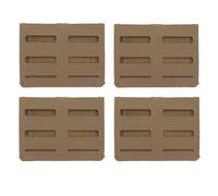 WLXW Belt Molle Adapter - Versatile Insert System, Removable Molle Panels For 2” Tactical Belt＆Loop Surface, 4 Pack(TAN)