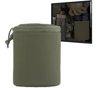WLXW Binocular Night Vision Storage Waist Bag Suitable For Outdoor Belts Double Zipper Thickened Bag Body CS Hunting Airsoft Painball Gear(Cp)