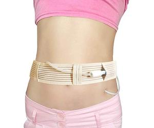 WLXW Breathable Peritoneal Dialysis Belt Stretch G/Peg Feeding Tube Holder PD Catheter Covers Drainage Beige Abdominal Fixation Medical Nursing Supplies,L