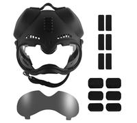 WLXW Dog Tactical Helmet With Picatinny Rail Outdoor Dog Protection Goggles For Dutch German Shepherd Similar Size(BK)