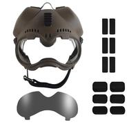 WLXW Dog Tactical Helmet With Picatinny Rail Outdoor Dog Protection Goggles For Dutch German Shepherd Similar Size(CB)