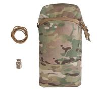 WLXW GP 12X6 Sundries Bag Tactical Hydration Molle Multi Functional Universal Storage Pouch Back Bag Hunting Plate Carrier Panel Accessory Bag For Airsoft Wargame Sport Outdoors(Cp)