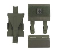 WLXW Micro Trauma First Aid Kit Tactical Molle IFAK Pouch Outdoor Camping Hunting Fishing Trauma Survival Kit Emergency Waist Bag(RG)