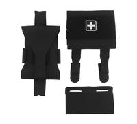 WLXW Micro Trauma First Aid Kit Tactical Molle IFAK Pouch Outdoor Camping Hunting Fishing Trauma Survival Kit Emergency Waist Bag(BK)