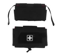 WLXW MOLLE Compact Trauma Pouch V3 For Tactical Airsoft Combat Belt Vest Plate Carrier Quick Release IFAK Medical Pouch Hunting Gear(BK)