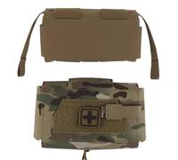 WLXW MOLLE Compact Trauma Pouch V3 For Tactical Airsoft Combat Belt Vest Plate Carrier Quick Release IFAK Medical Pouch Hunting Gear(CP)