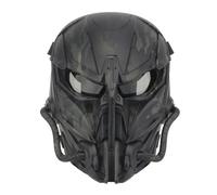 WLXW Tactical Airsoft Mask, Full Face Skull Military Breathable Protective Masks Adjustable For Halloween CS Paintball WarGame Cosplay(BCP)
