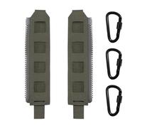 WLXW Tactical Back Panel MOLLE Zipper Kit Molle Zipper Strap Adapter With Expand Loading For Sports Tactical Vest CPC JPC(GREEN)