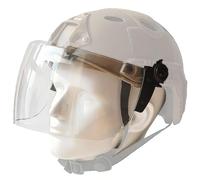 WLXW Tactical Clear Face Shield Visor - Outdoor Flip Up Face Shield, Lens Goggles, Riot Mask Visor For Airsoft MICH Fast Helmet Guide Rail