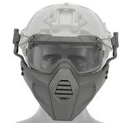 WLXW Tactical Dimensional Split Type Mask＆Goggles Airsoft Combination Set For Film＆Television Props, Outdoor Equipment,CS Cosplay(WG)