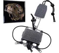 WLXW Tactical Helmet Battery Pouch, Elastic Adjustment Battery Storage Holder Pack Counterweight Bag, For CS Airsoft Hunting Paintball Helmet(GREY)