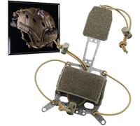 WLXW Tactical Helmet Battery Pouch, Elastic Adjustment Battery Storage Holder Pack Counterweight Bag, For CS Airsoft Hunting Paintball Helmet(RG)
