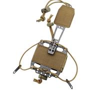 WLXW Tactical Helmet Battery Pouch, Elastic Adjustment Battery Storage Holder Pack Counterweight Bag, For CS Airsoft Hunting Paintball Helmet(TAN)