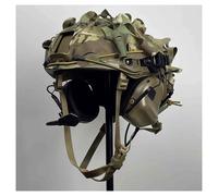 WLXW Tactical Helmet Camouflage Cloth Set - With Camo Helmet Cover& Airsoft Earphone & L4G24 NVG Mount For CS Hunting Paintball Cosplay Game(CP Headset set)
