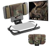 WLXW Tactical Plate Carrier MOLLE Vest Phone Holder Universal Cell Phone Chest Mount Pouch Adjustable Foldable Navigation Phone Board Attachment(CP)