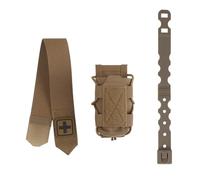 WLXW Tactical Tourniquet Pouch TQ Holder Micro Trauma First Aid Kit EMT Flip-top Type Molle Outdoor Camp Hunting Medical Storage Bag(TAN)