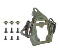 WLXW Vas Shroud NVG Mount With Bungee Cord Attachment Modular Bungee Shroud For Tactical Fast Helmet Night Vision Metal Bracket Base(RG)